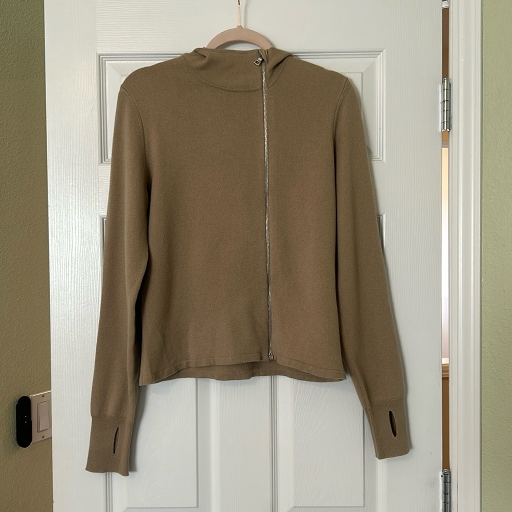 Nike Tan Zip-Up Hoodie Sweatshirt